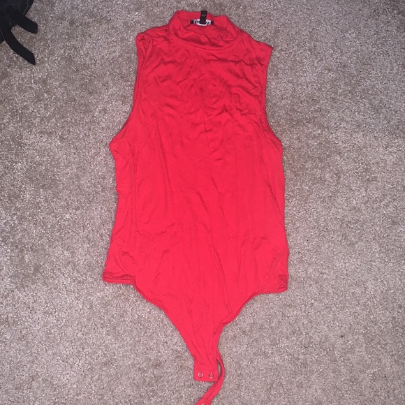 Express ribbed mock turtleneck thong bodysuit - Picture 4 of 4